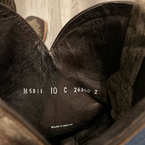 Lucchese Boots Women's Size 10 C Brown and tan Leather - Picture 8 of 14